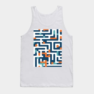 Maze of Dreams: Pastel Labyrinth Journey Tank Top